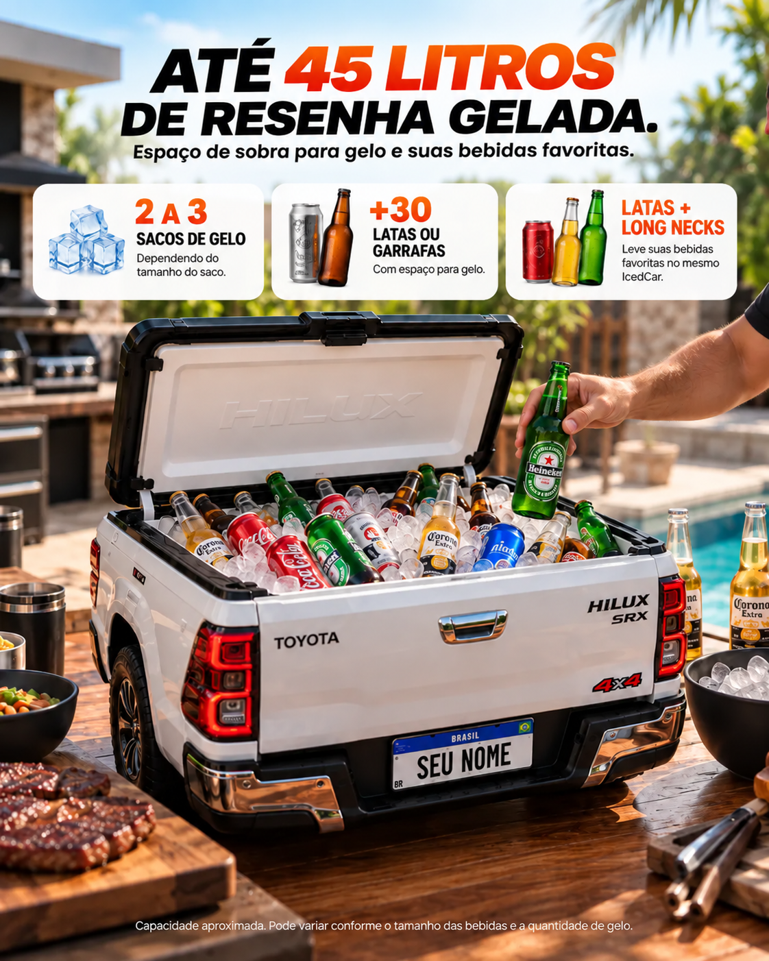 Mini Cooler MotorFrio – Cooler dos Apaixonados por Carros & Churrasco