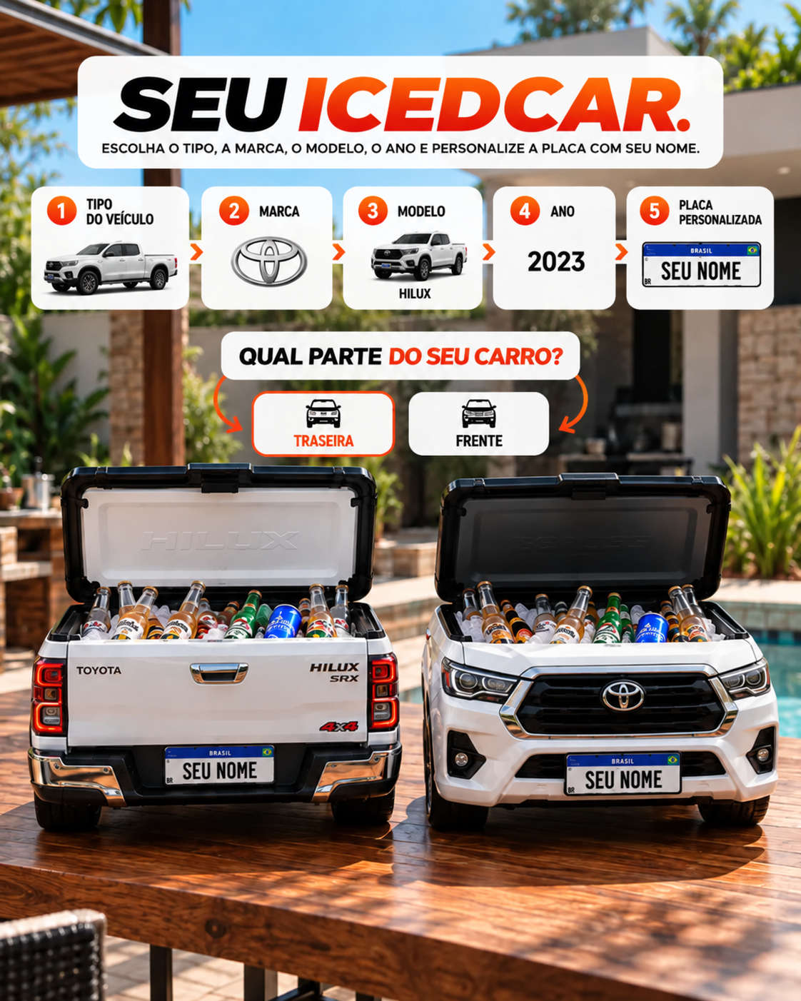 Mini Cooler MotorFrio – Cooler dos Apaixonados por Carros & Churrasco